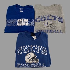 Indianapolis Colts SS T-shirts- Size L/XL lot of 3 for $35 OBO